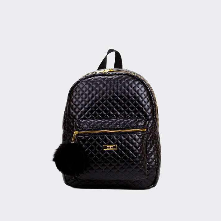 Lalá-Mochila-Matelassê-Preta