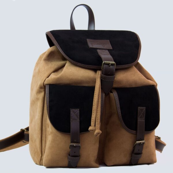 Mochila suede caramelo